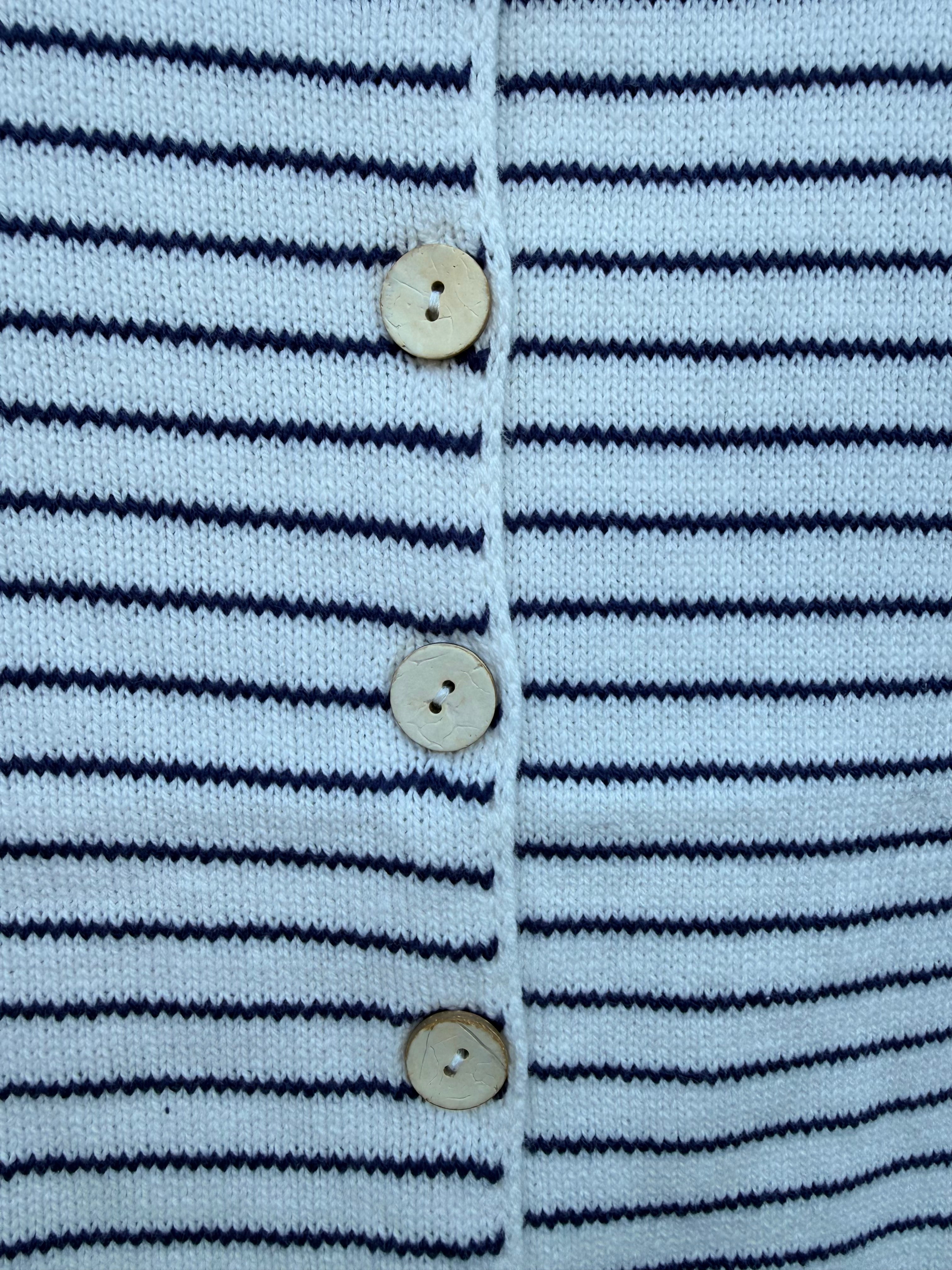 Striped Cardigan | Button Down