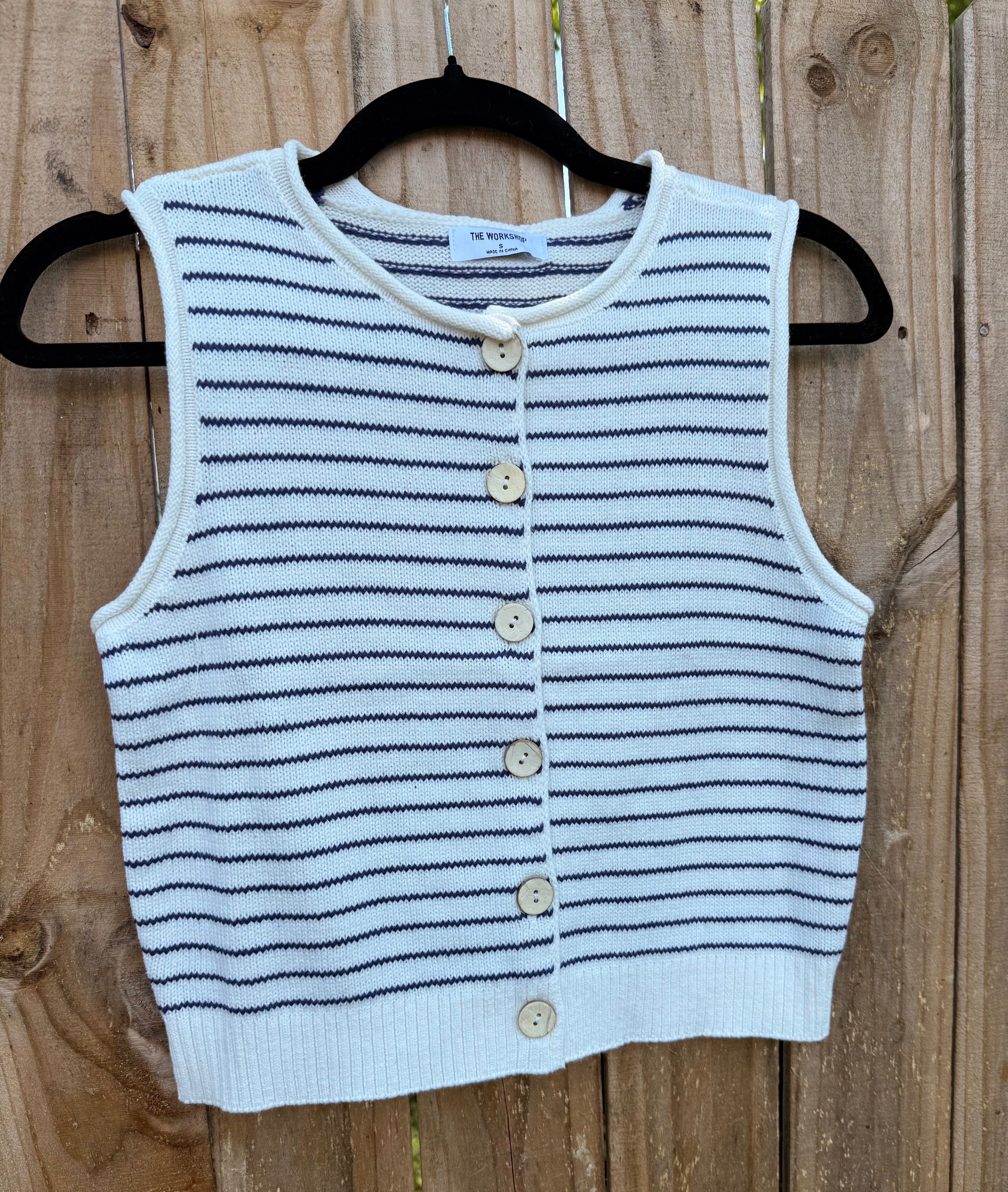 Striped Cardigan | Button Down