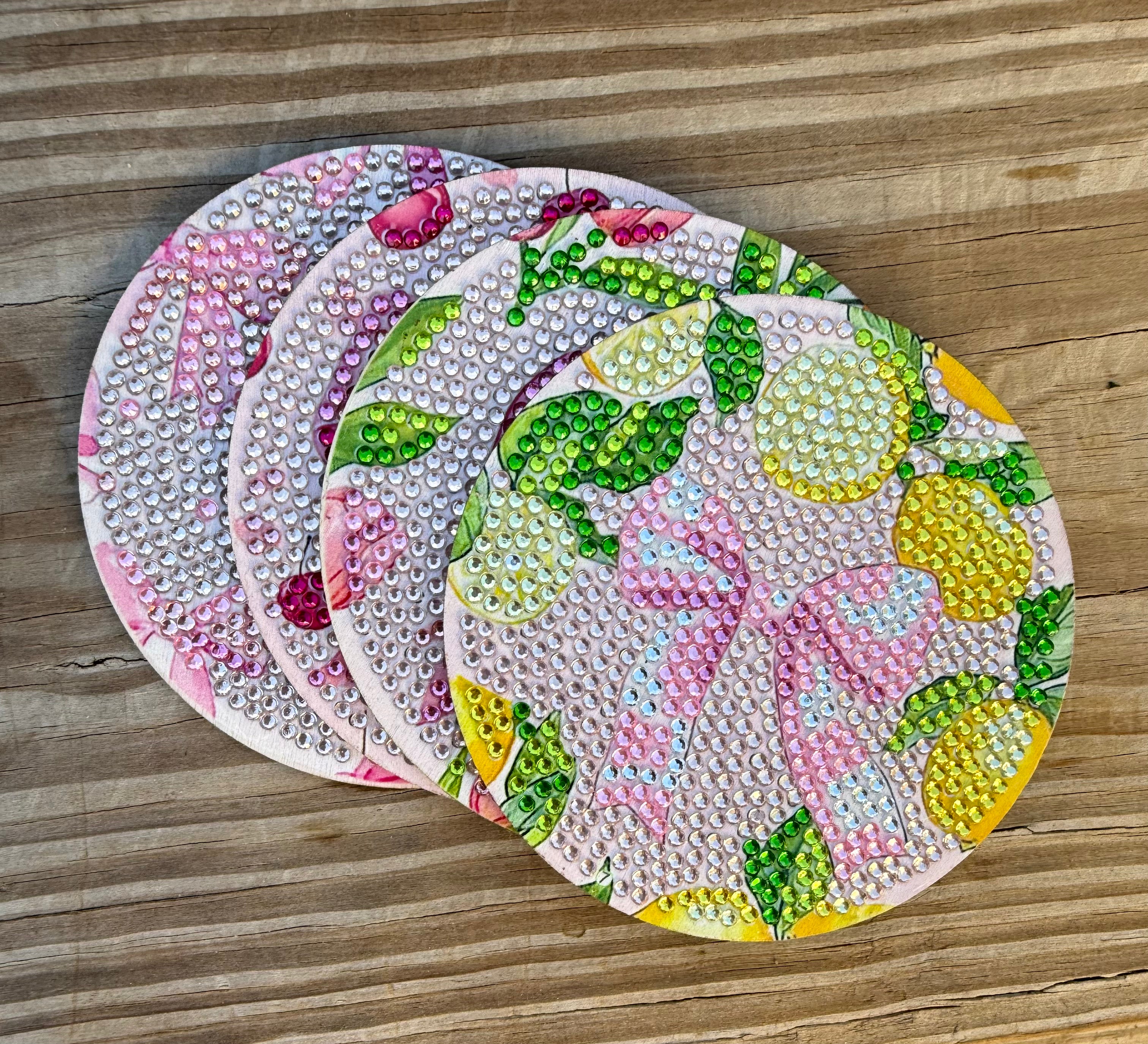 Pink Lemonade Coasters | Diamond Art