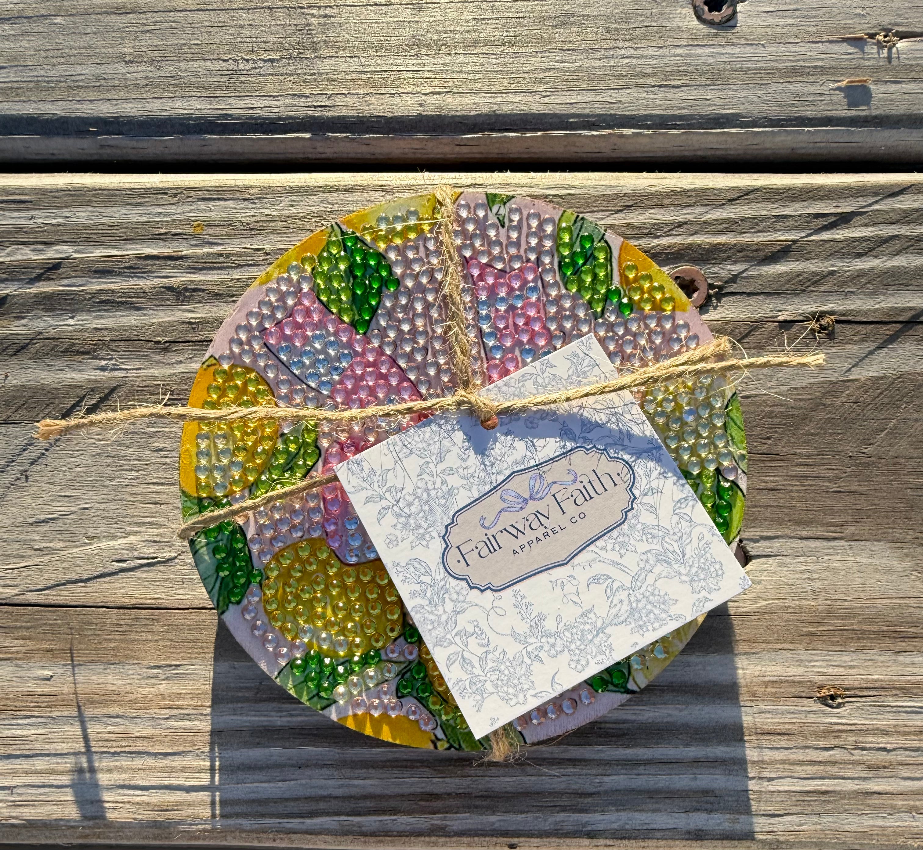 Pink Lemonade Coasters | Diamond Art