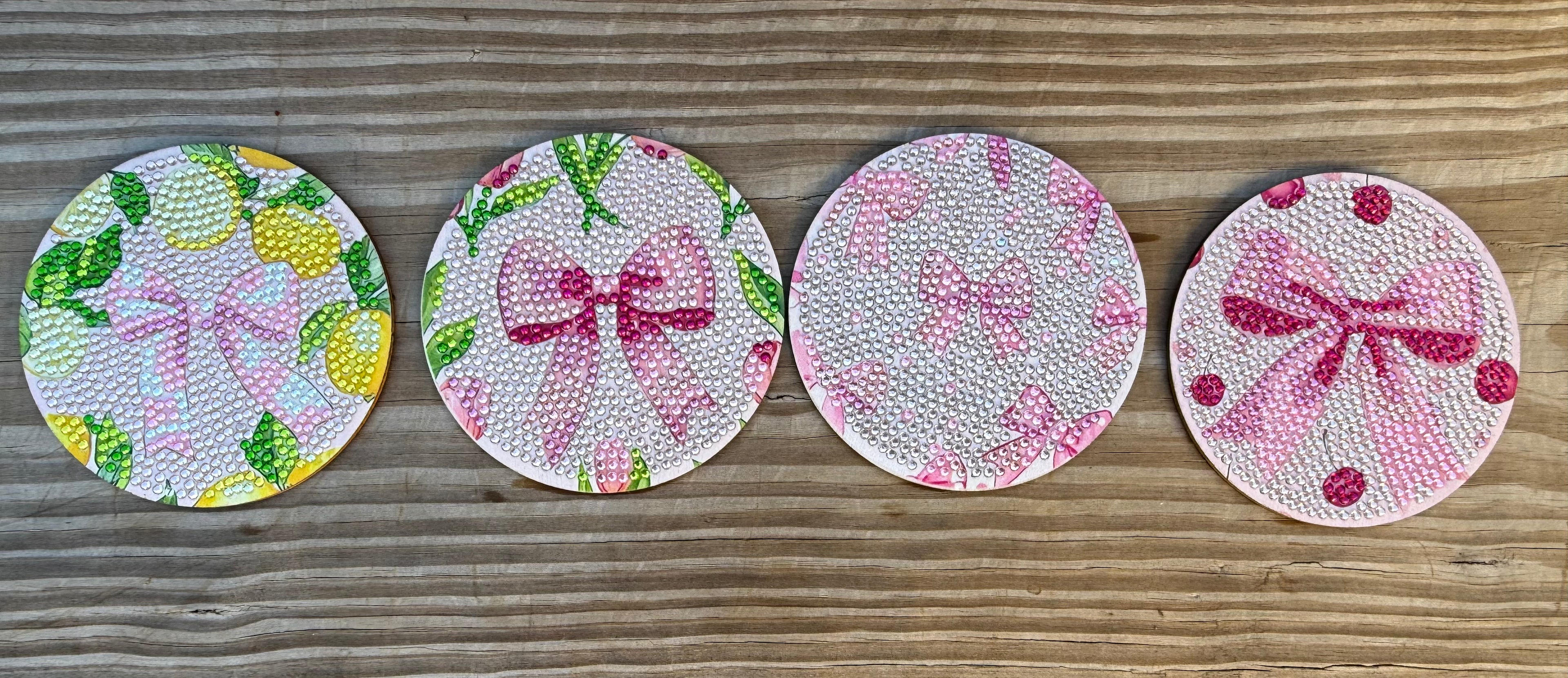 Pink Lemonade Coasters | Diamond Art