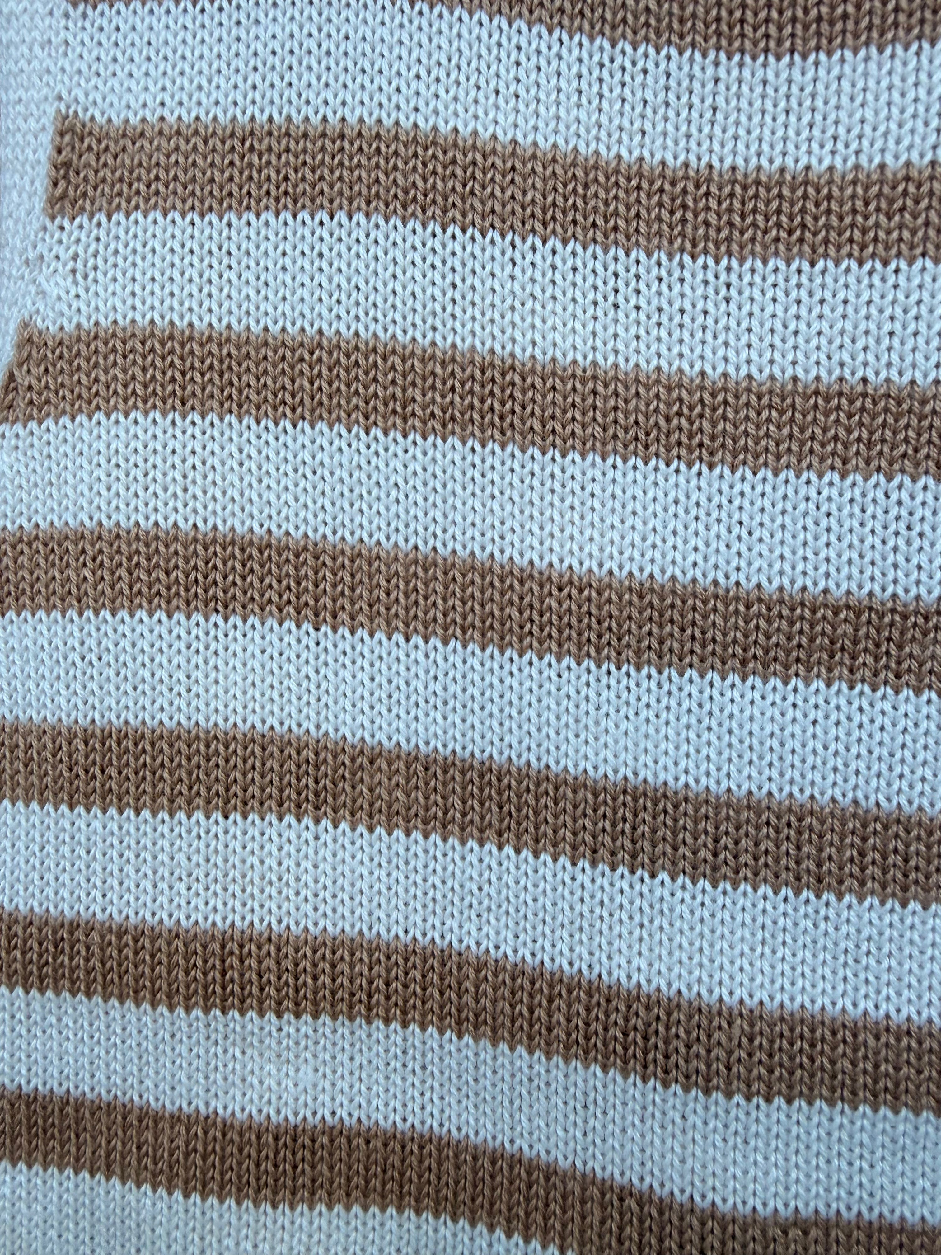 Cropped Cardigan | Casual Stripes