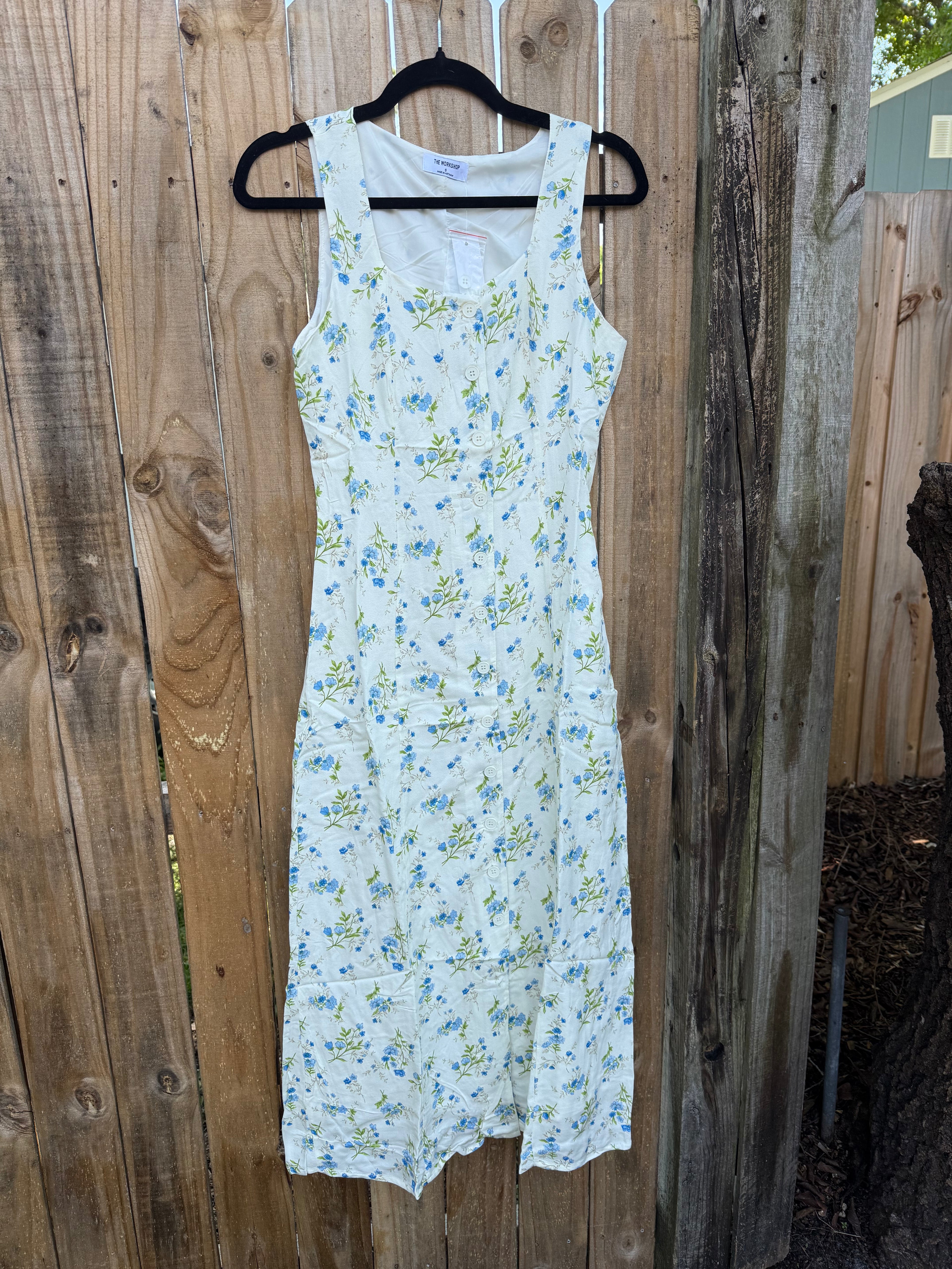 Floral Button Down Dress | Midi Length