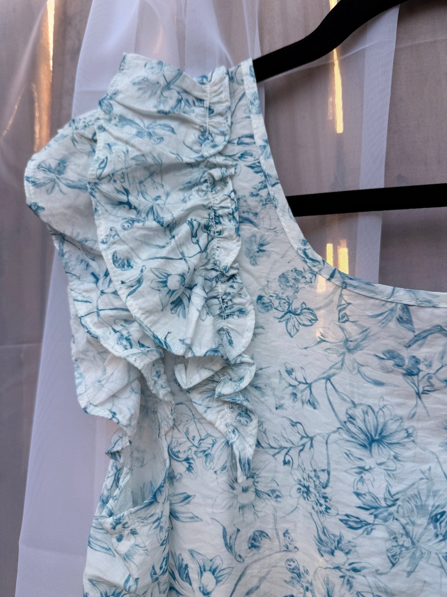 Lilly Blossom Top | Ruffled Sleeves - Fairway Faith Apparel Co