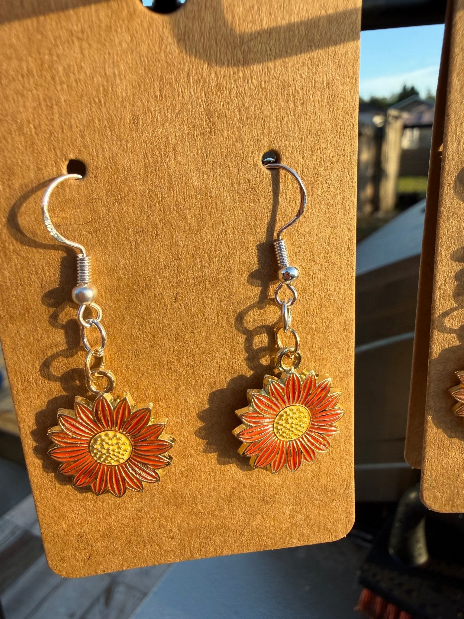 Sunflower Earring | Silver 2 - Fairway Faith Apparel Co