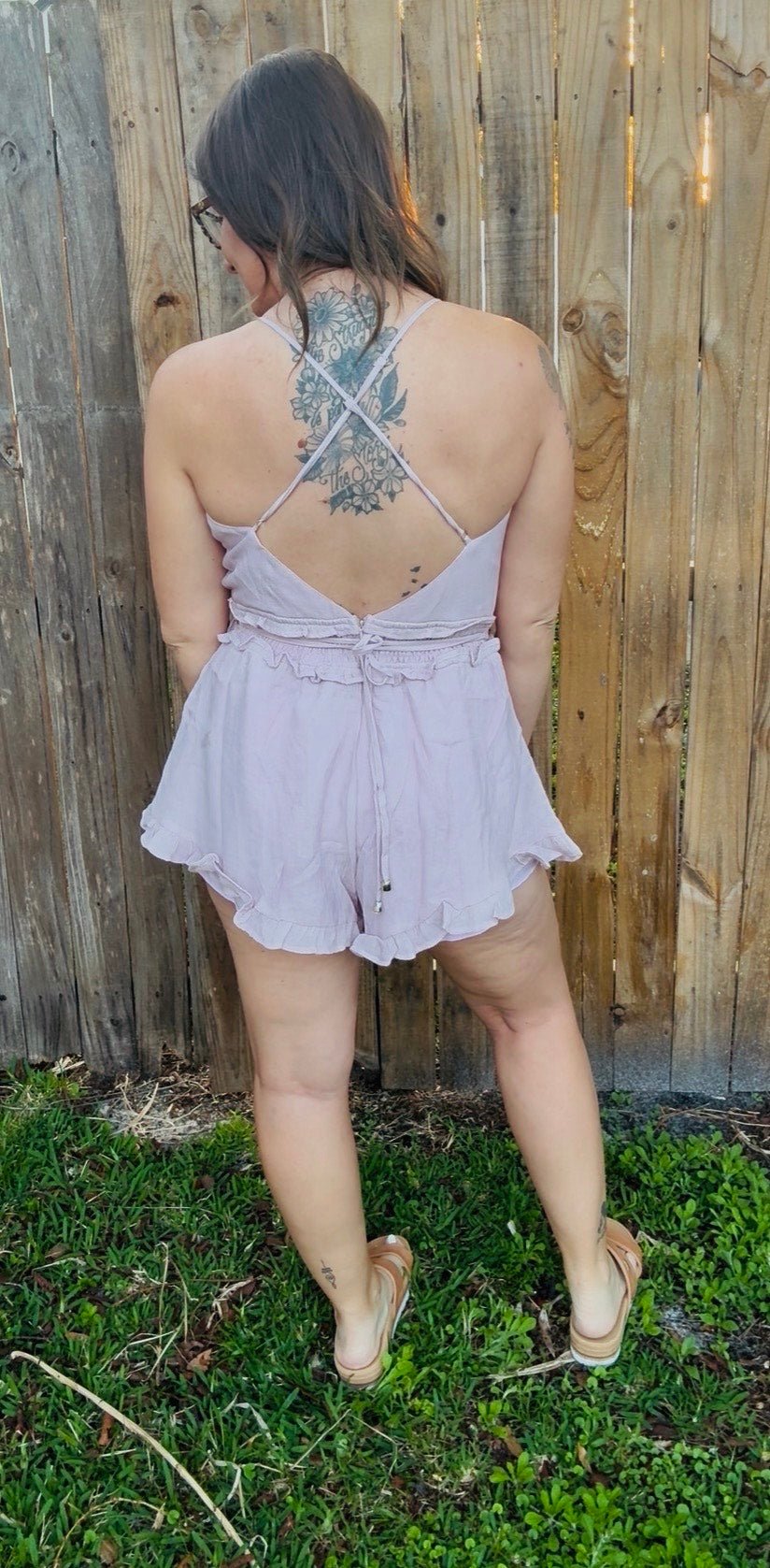 The Carolina Romper | Chic Ruffle Trim - Fairway Faith Apparel Co