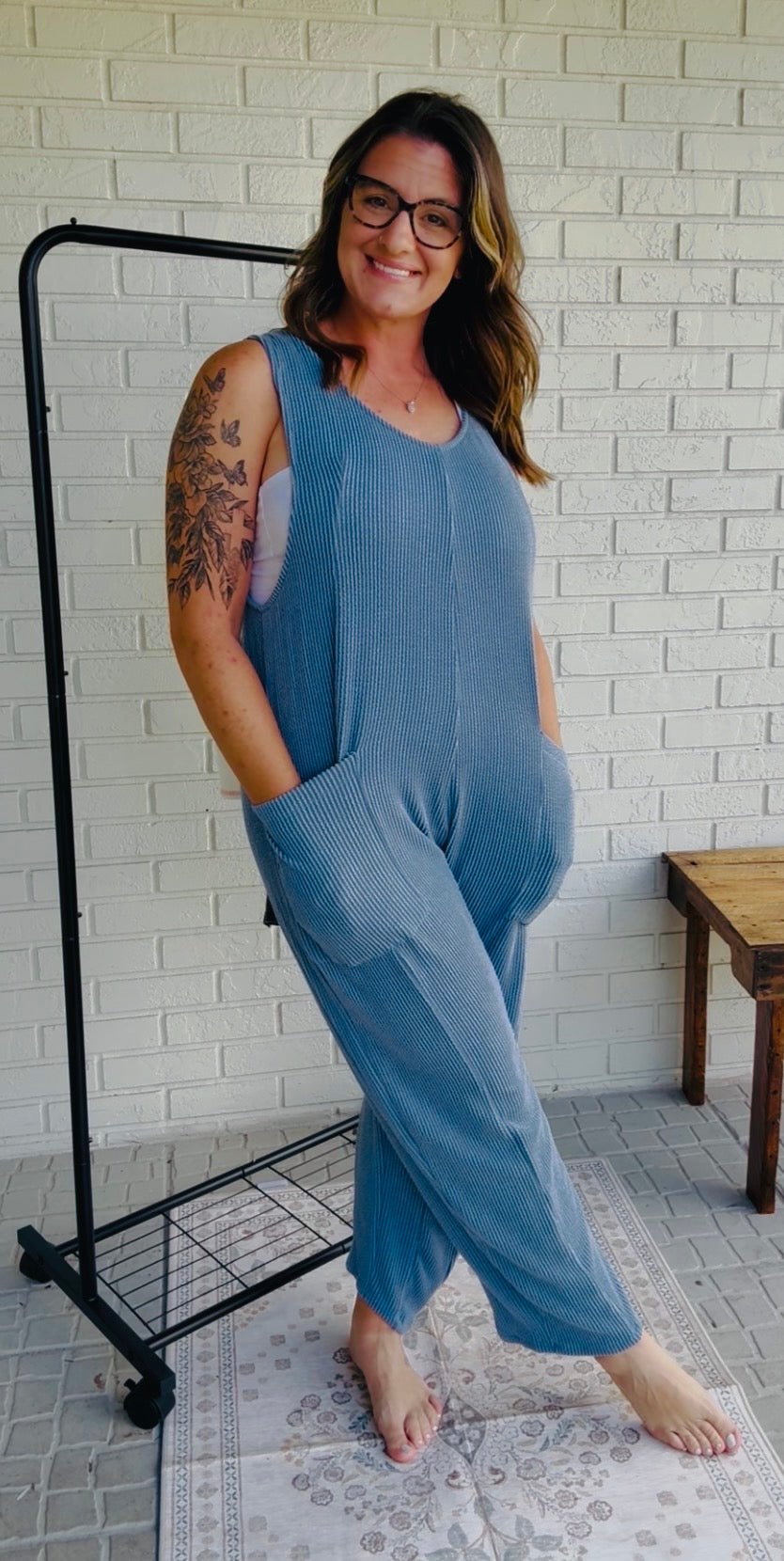 The Delilah Romper | Oversized & Soft - Fairway Faith Apparel Co